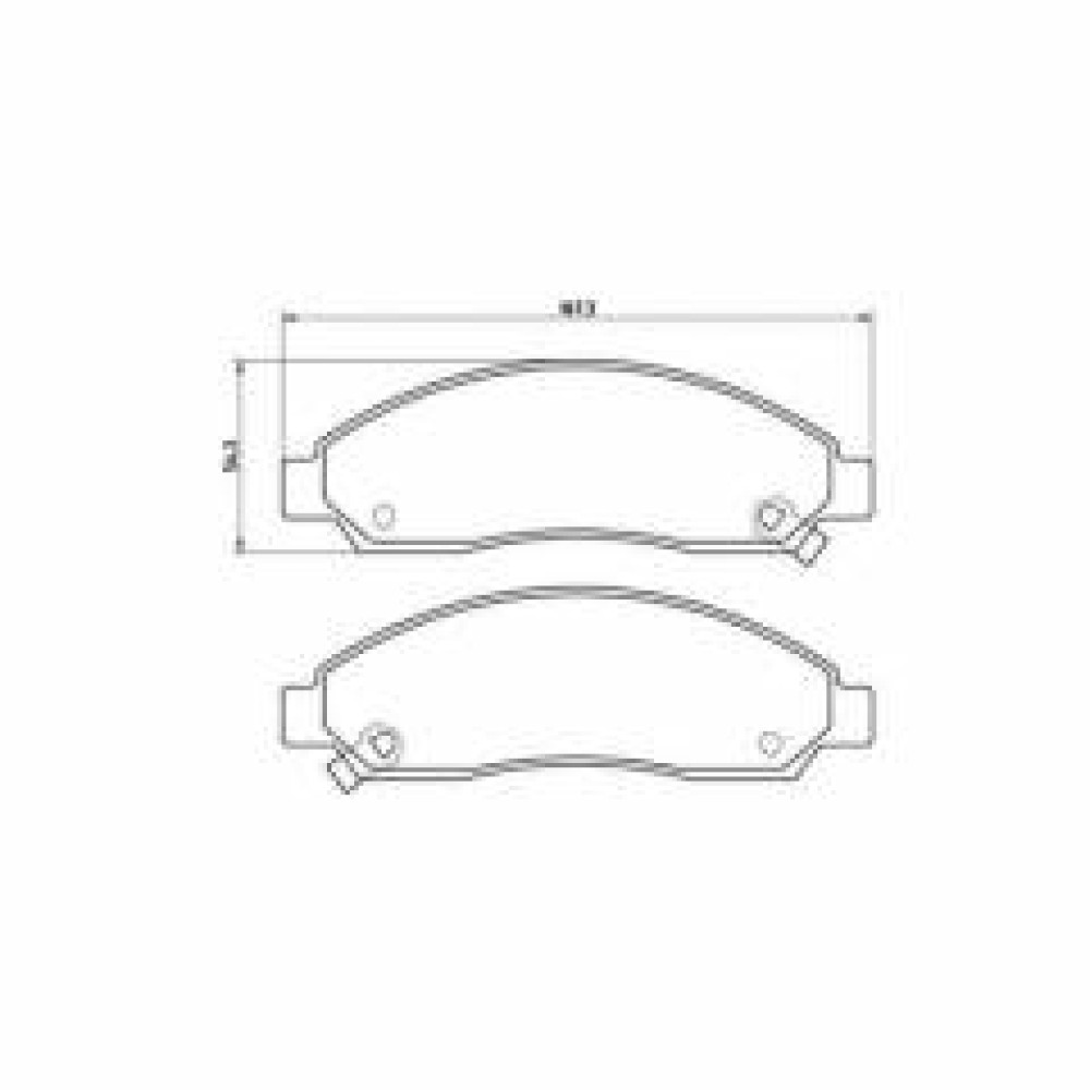 MGA-55291- ON FREN BALATASI ( VOLVO : S40  V40 98>04 / MITSUBISHI : CARISMA 1.6 96>00 ) MGA-55291- 